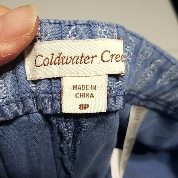 Coldwater Creek fish design capris size 8P - Picture 3 of 6